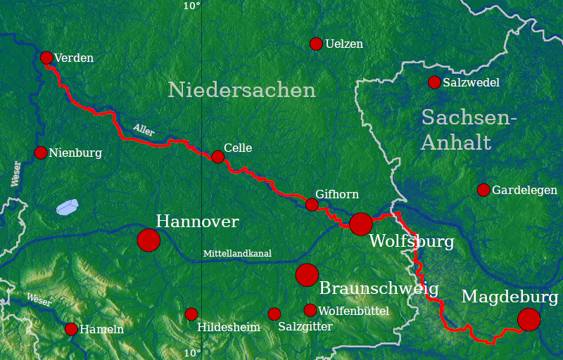 Radtour: Allerradweg - von Magdeburg nach Verden