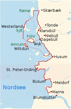 Radtour: Nordseeküstenradweg - Marne - Amrum - Sylt - Rømø - Husum