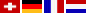 Flaggen v. Schweiz, DE, Frankreich und Niederlande