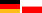 Flagge von Deutschland und Polen