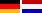 Flaggen von Deutschland u. Niederlande