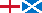 Flaggen von England und Schottland