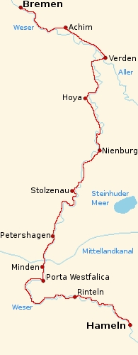 Route des Weserradweges