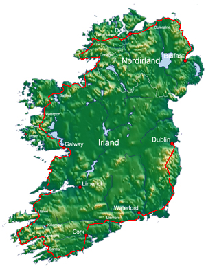 Route in Irland