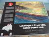 Hinweistafel am Strand von Pourville - Bild "La PLage a Porville" von Claude Monet